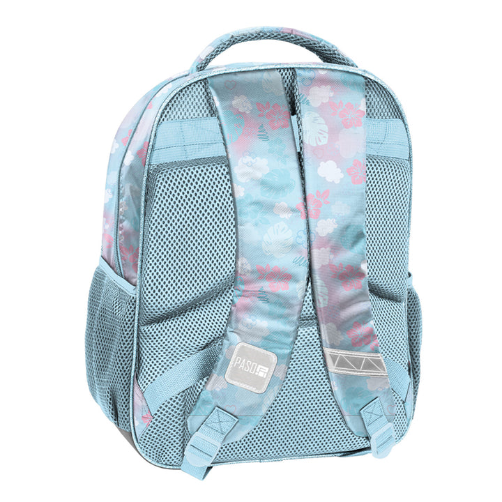 Stitch Paso School Set, backpack with two compartments, reflective elements, and a padded back panel; pencil case (empty) with loops for stationery; shoe bag that can be worn on the back, DS26WW