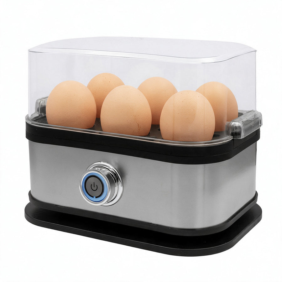GreenBlue Automatic Egg Cooker, 200W, holds up to 6 eggs, measuring cup included, 220-240V~, 50/60 Hz, GB359