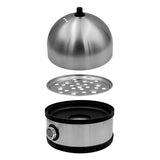 GreenBlue Stainless Steel Egg Cooker, 200W, holds up to 7 eggs, measuring cup included, 220-240V~, 50/60 Hz, GB357