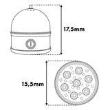 GreenBlue Stainless Steel Egg Cooker, 200W, holds up to 7 eggs, measuring cup included, 220-240V~, 50/60 Hz, GB357