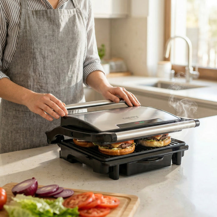 Camry Electric Grill, non-stick plates, maximum power 2100W, CR 3044