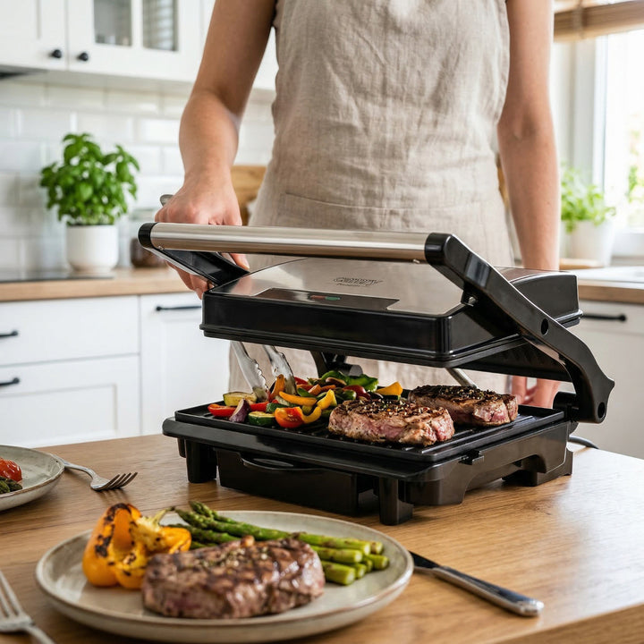 Camry Electric Grill, non-stick plates, maximum power 2100W, CR 3044
