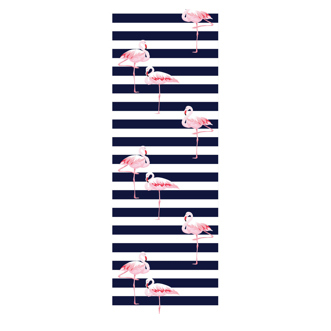 GreenBlue GB183 Classic Beech Deck Chair with "Flaming" Print