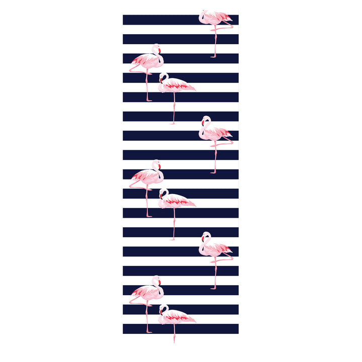 GreenBlue GB183 Classic Beech Deck Chair with "Flaming" Print