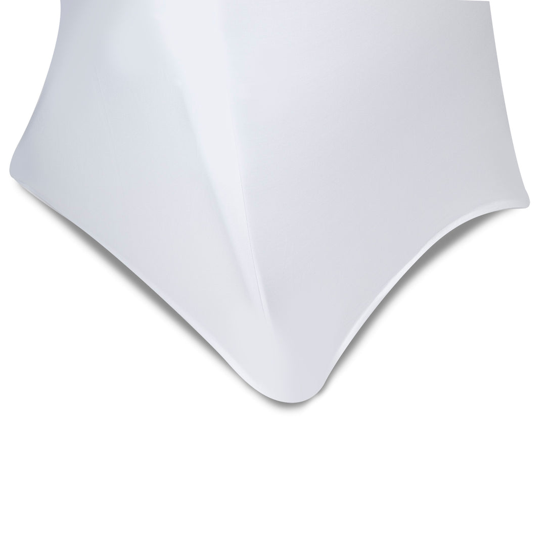 GreenBlue White Catering Chair Cover, 88x50x45 cm, Spandex, GB374, 2 pieces