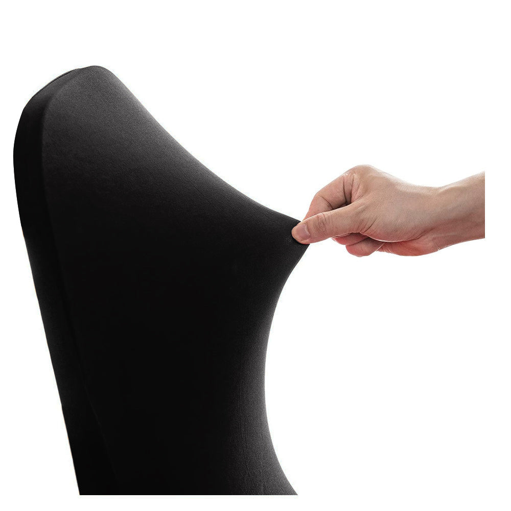 GreenBlue Black Catering Chair Cover, 88x50x45 cm, Spandex, GB373, 4 pieces