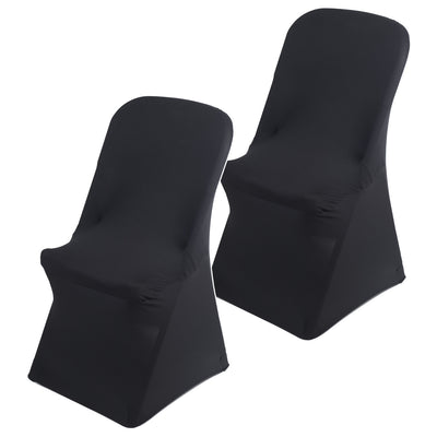 GreenBlue Black Catering Chair Cover, 88x50x45 cm, Spandex, GB373, 2 pieces
