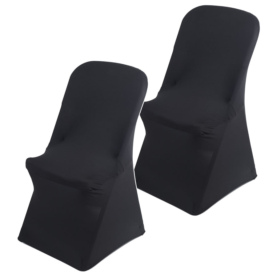 GreenBlue Black Catering Chair Cover, 88x50x45 cm, Spandex, GB373, 2 pieces
