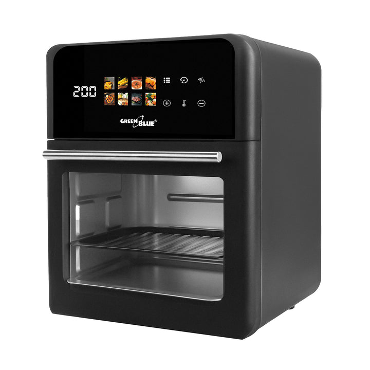 GreenBlue AIR FRYER Oil-Free Air Fryer, 1800W, 10L capacity, 8 programs, accessories, timer, GB950 + 100 16cm paper liners