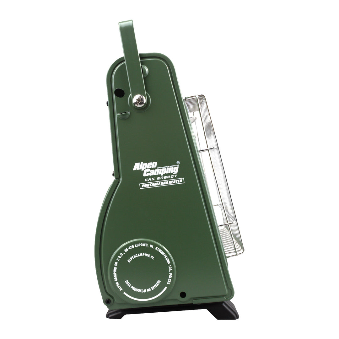 Alpen Camping portable gas stove, 2-in-1, gas consumption 124 g/h, piezoelectric ignition, ICELAND IK-1000 PRO+ 4x 227 g GreenBlue gas cartridges. Certification: Pi 0875, compliant with EN 417