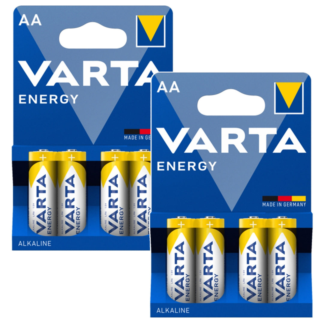8x R-06 LR06 AA 1.5V Varta Energy Alkaline Batteries