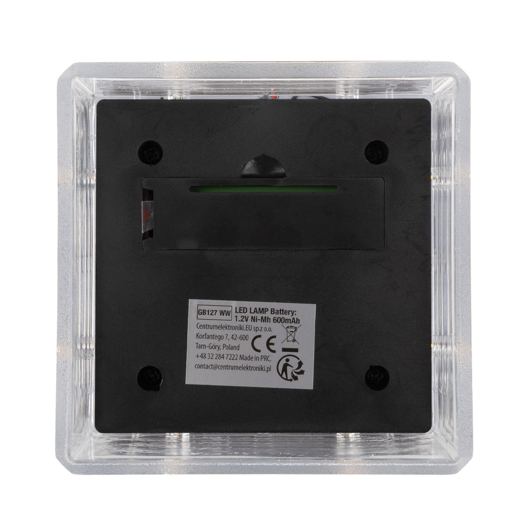 GreenBlue Solar LED Post Light, 80x80mm, Envelope-Shaped Canopy, 3200K, GB127 WW, 2 pieces