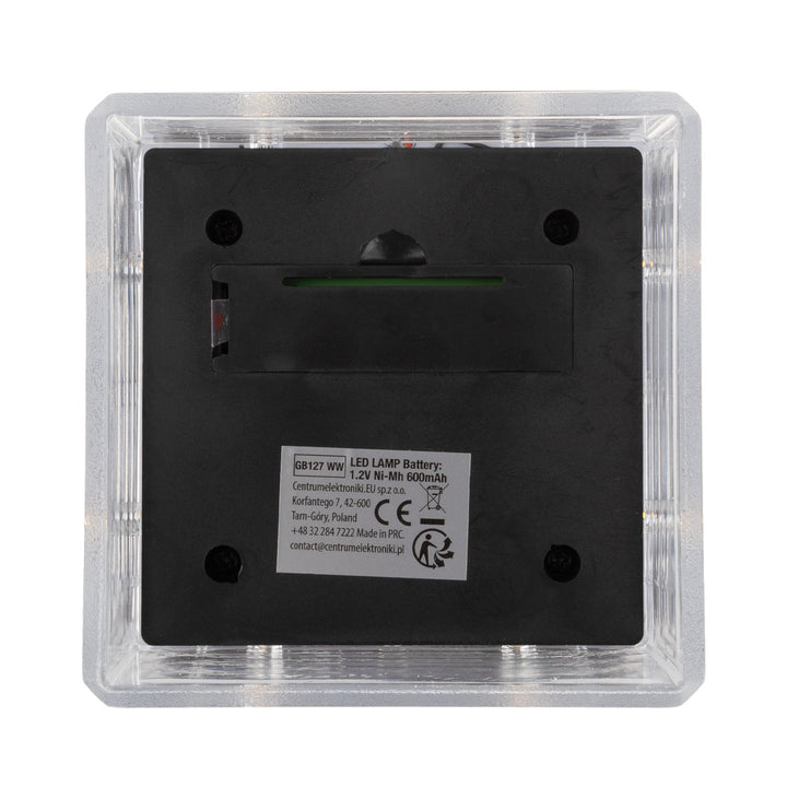 GreenBlue Solar LED Post Light, 80x80mm, Envelope-Shaped Canopy, 3200K, GB127 WW, 4 pieces