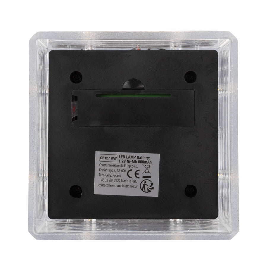 GreenBlue Solar LED Post Light, 100x100mm, Envelope-shaped Canopy, 3200K, GB128 WW, 4 pieces