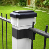 GreenBlue Solar LED Post Light, 100x100mm, Envelope-shaped Canopy, 3200K, GB128 WW, 4 pieces