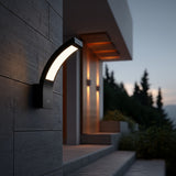 Maclean LED Facade Light, 800 lm, IP54, 10 W, natural white (4000 K), black, MCE343 B, 2 pieces
