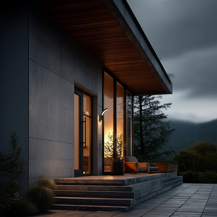 Maclean LED Facade Light, 800 lm, IP54, 10 W, natural white (4000 K), black, MCE343 B, 2 pieces