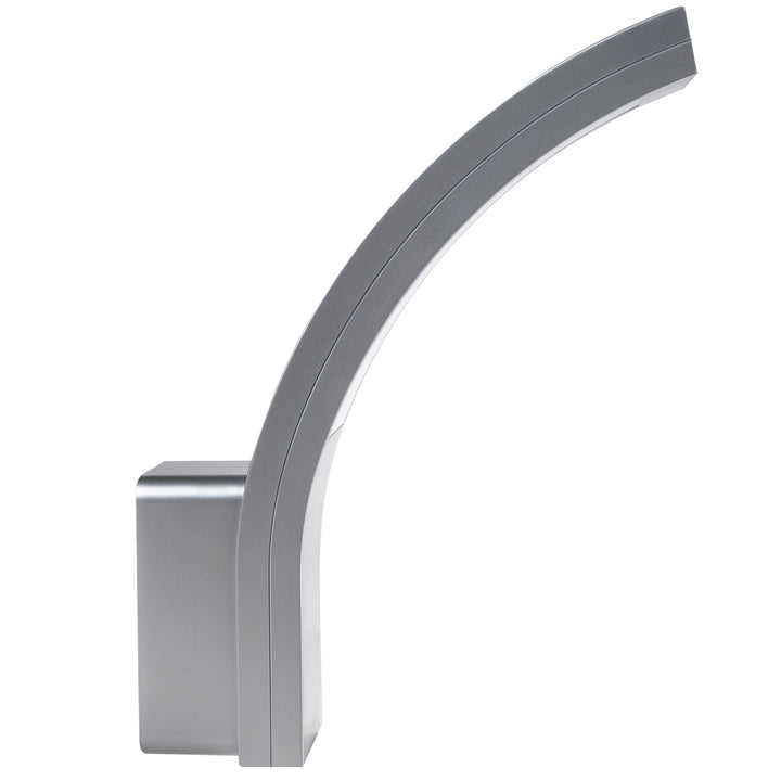 Maclean LED Facade Light, 800 lm, IP54, 10 W, natural white (4000 K), silver, MCE343 SV, 2 pieces