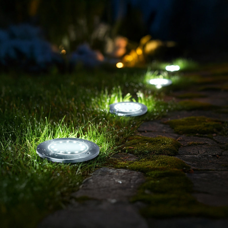 Maclean IP44 Solar LED Garden Motion Sensor Light, 12 SMD LEDs, 4000K, Ni-MH 600 mAh, 0.7W, MCE318, 4 pieces