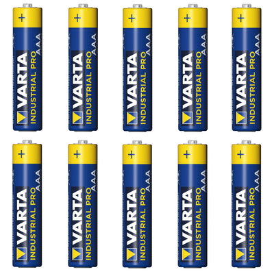 10 Varta Industrial 4003 R-03 LR03 AAA Alkaline Batteries