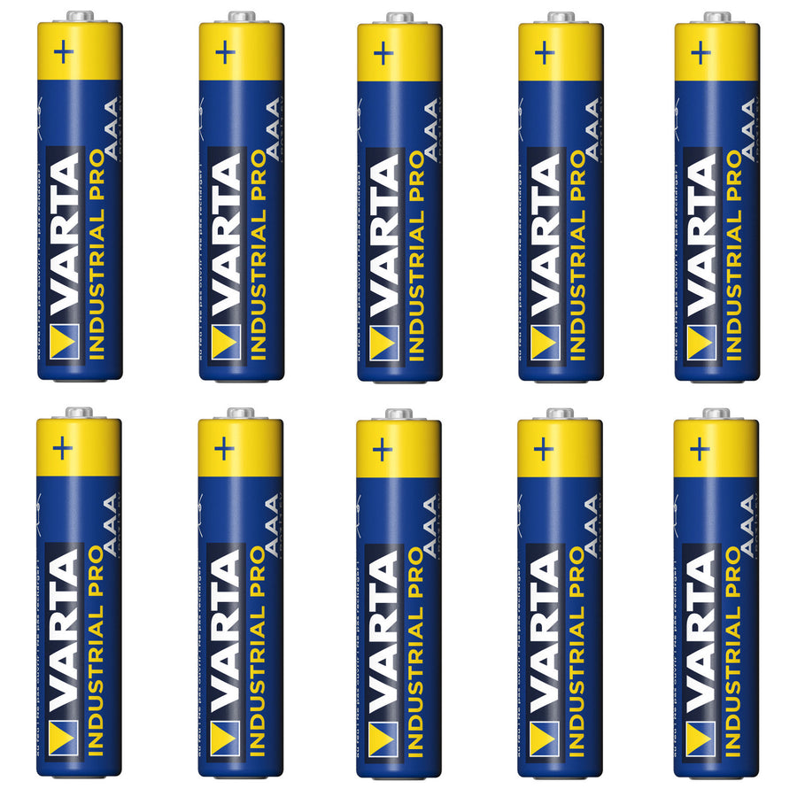 10 Varta Industrial 4003 R-03 LR03 AAA Alkaline Batteries