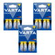 12 R-06 LR06 AA 1.5V Varta Energy Alkaline Batteries