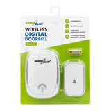GreenBlue Wireless Doorbell, 38 melodies, 90 dB, white, range up to 200 m, GB404 W
