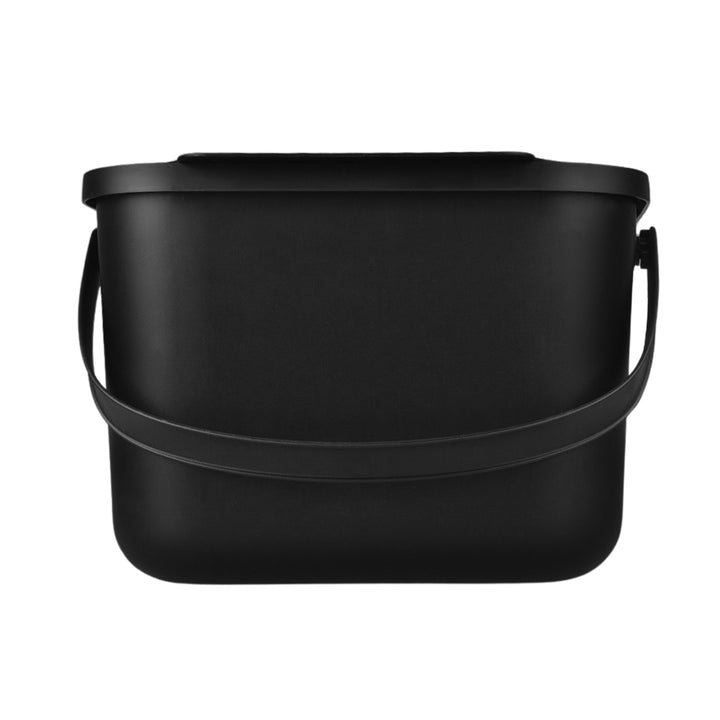 Bini Practic 6L Black Organic Waste Bin + 5x Practic Charcoal Filters