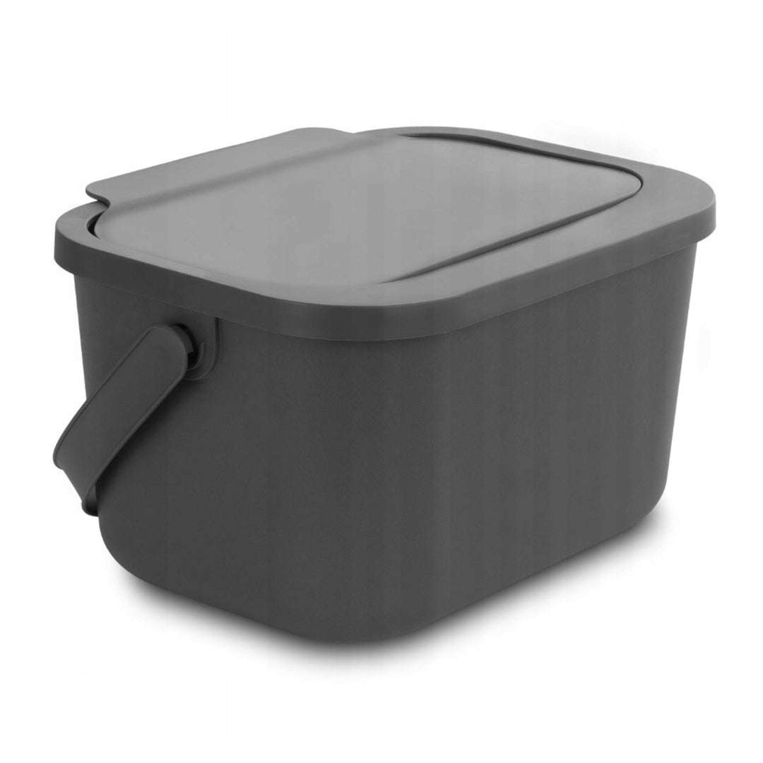 Bio-waste bin, 4.5-liter capacity, gray, Mini Bini + 5 Practic charcoal filters