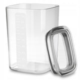 Practic kitchen containers for loose ingredients, capacities: 0.6 L, 0.9 L, 1.5 L, lids with seals,