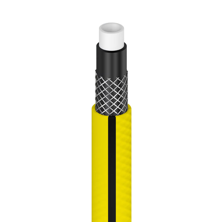 Cellfast Aluplus 1/2" 60m Hose Cart + Cellfast 4YELLOW 1/2" 30m Garden Hose + Set with Cellfast Basic 1/2" Straight Sprinkler