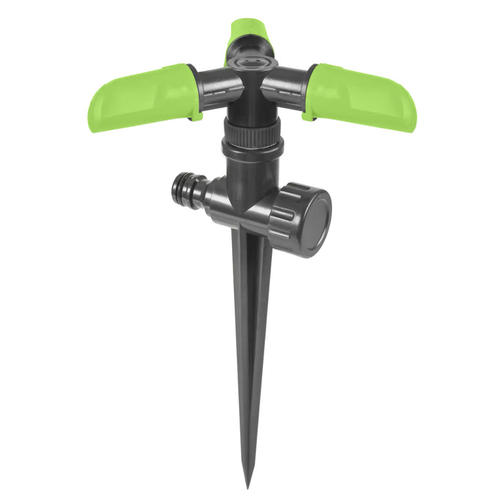 Cellfast Economic 3/4" 50m Garden Hose + Brass Quick-Connect Fitting and 3/4" Through-Fitting + 3/4" Female Threaded Connector + Rotating Sprinkler + Pistol-Style Sprinkler