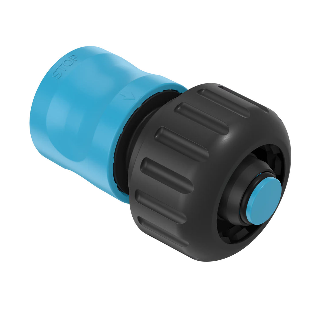 Cellfast Economic 3/4" 50m Garden Hose + Brass Quick-Connect Fitting and 3/4" Through-Fitting + 3/4" Female Threaded Connector + Rotating Sprinkler + Pistol-Style Sprinkler
