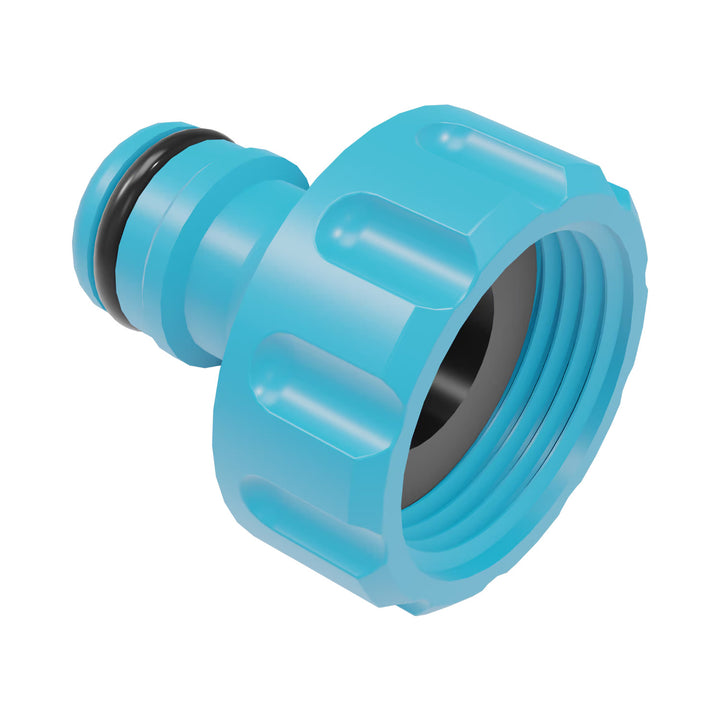 Cellfast Economic 3/4" 50m Garden Hose + Brass Quick-Connect Fitting and 3/4" Through-Fitting + 3/4" Female Threaded Connector + Rotating Sprinkler + Pistol-Style Sprinkler