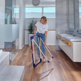 Leifheit Pegasus 180 Solid Clothes Dryer, 18 m of lines, sturdy parallel legs, weather-resistant, 2 laundry hooks, 81514