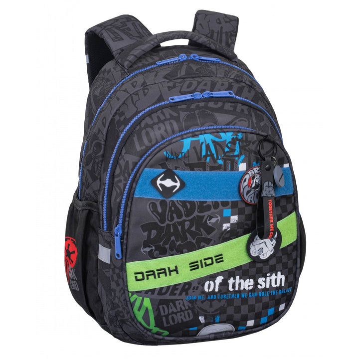 Star Wars Coolpack School Set, Jerry 3-compartment backpack (15") with contoured back and adjustable shoulder straps, and Jumper 3 pencil case with accessories