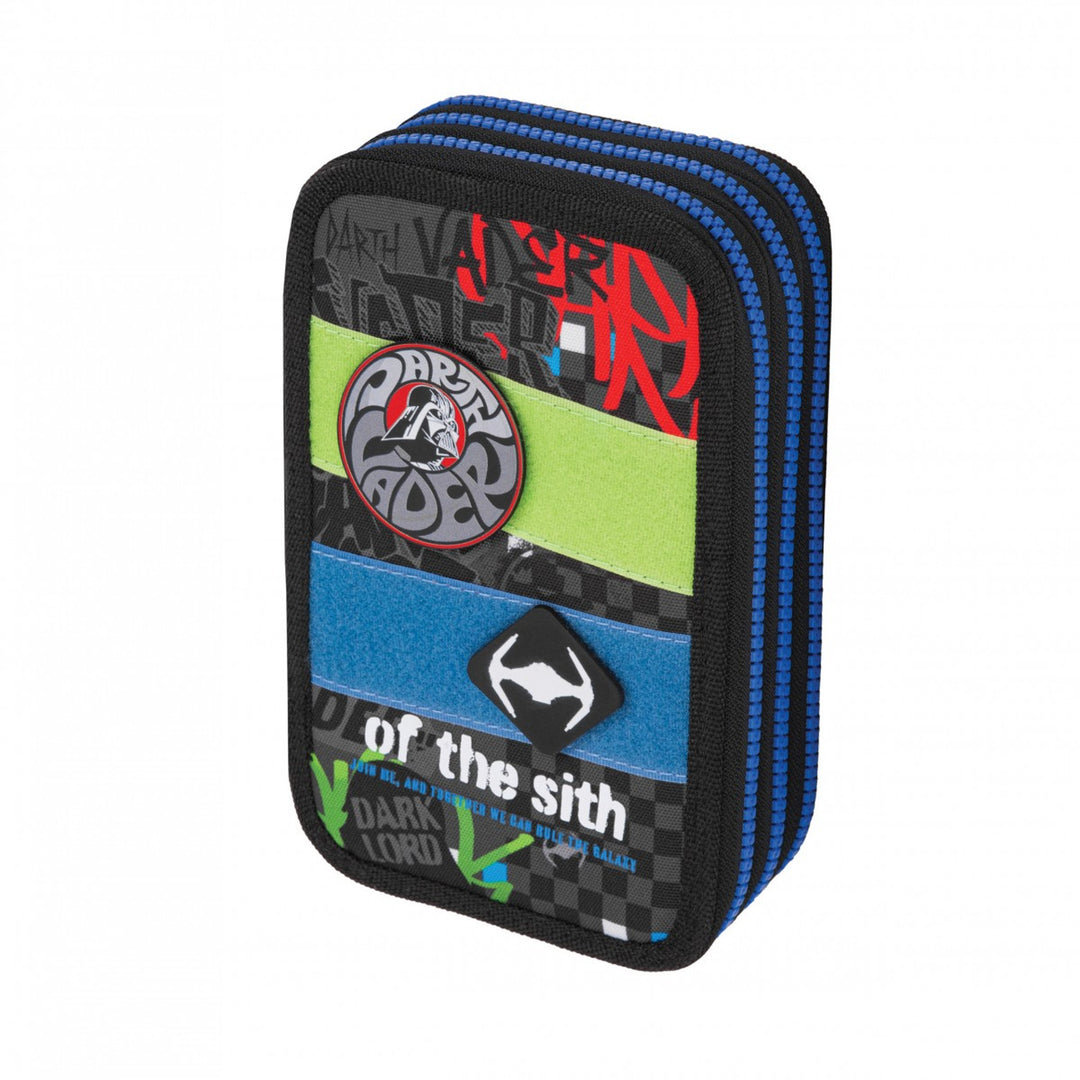 Star Wars Coolpack School Set, Jerry 3-compartment backpack (15") with contoured back and adjustable shoulder straps, and Jumper 3 pencil case with accessories
