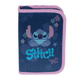 Stitch Paso School Set, Backpack with two compartments, reflective elements, and a padded back panel; pencil case (empty) with pencil holders; shoe bag that can be worn on the back, DS26XX