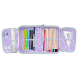Frozen Paso School Set, backpack with two compartments, adjustable shoulder straps, and a padded back panel; pencil case with accessories and holders for school supplies; shoe bag that can be worn on the back; DF26AA