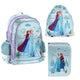 Frozen Paso School Set, backpack with two compartments, adjustable shoulder straps, and a padded back panel; pencil case with accessories and holders for school supplies; shoe bag that can be worn on the back; DF26AA