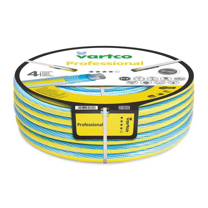 Vartco Professional 1" 30m 4-layer Garden Hose, TFS System