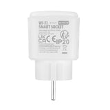 GreenBlue Remote-Controlled WiFi Outlet, Android/iOS/Alexa/Google Home, Timer, Watt Meter, Max 16A/3840W, GB735 W, 2-Pack