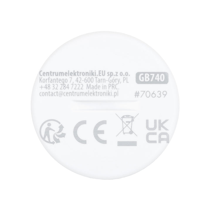 Tuya GreenBlue Wireless Zigbee Motion Sensor, Android/iOS, CR2450 DC 3.0V, 120° detection angle / up to 8 m, GB740, 2 pieces