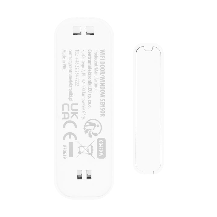 GreenBlue Wireless Reed Switch / WiFi Door/Window Sensor, Android/iOS, 3.0V DC, LR03x2, GB479 W, 2 sets