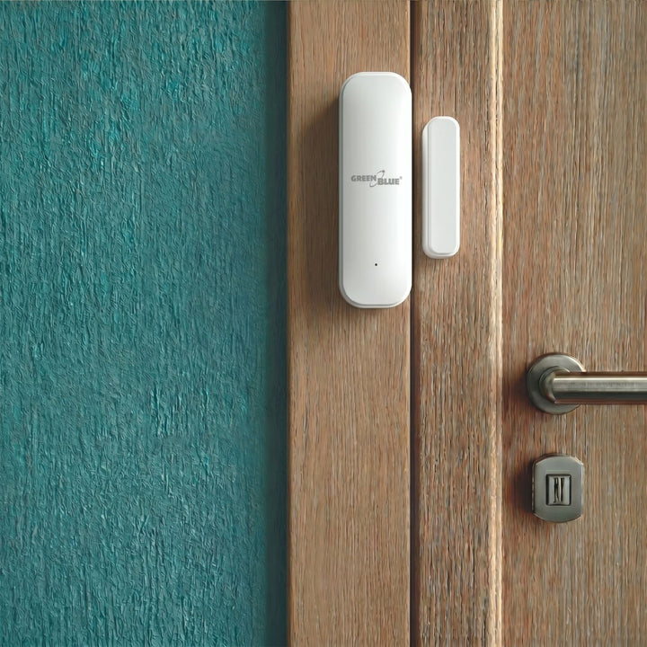 GreenBlue Wireless Reed Switch / WiFi Door/Window Sensor, Android/iOS, 3.0V DC, LR03x2, GB479 W, 2 sets