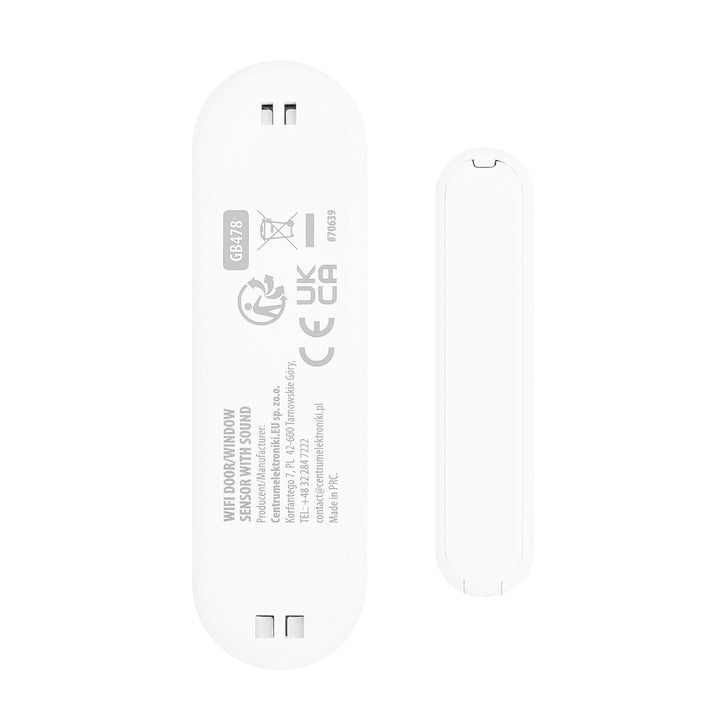GreenBlue Wireless Reed Switch / WiFi Door/Window Sensor, Android/iOS, 3.0V DC, LR03x2, with Alarm, GB478, 2 Sets
