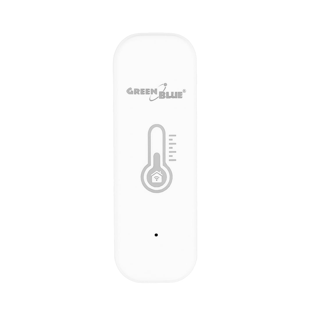 GreenBlue WiFi Temperature and Humidity Sensor, Android/iOS/Alexa/Google Home, 3.0V DC, LR03x2, GB737, 2 pieces
