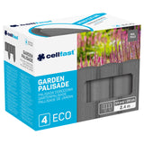 Cellfast Garden Fence, wood-grain finish, frost-resistant, 7.2 m long, graphite color, 34-054
