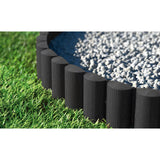 Cellfast Garden Fence, wood-grain texture, frost-resistant, 7.2 m long, anthracite color, 34-032