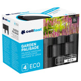 Cellfast Garden Fence, wood-grain texture, frost-resistant, 14.4 m long, anthracite color, 34-032